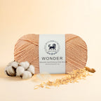 NESTNHAVEN,Wonder,Poly Yarn Supersoft Hand Knitting Wool Ball,(1 Ball/100 Gram Each) Ball Suitable For Craft,Crochet,Amigurumi,Garments,Flowers And Hobby Projects,2 Fine , Shade - Golden Beige