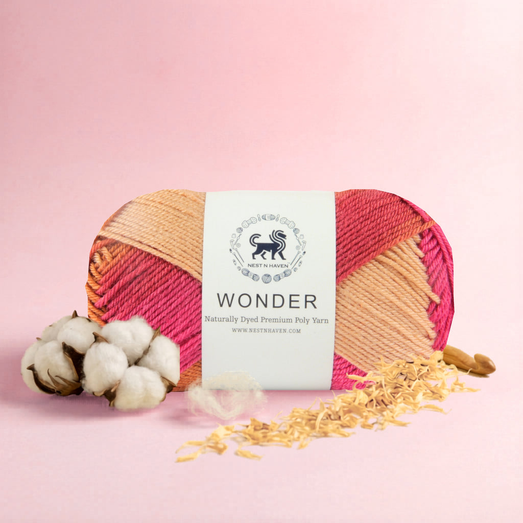 Wonder ,  Yarn Supersoft Hand Knitting Wool Ball,(1 Ball/100 Gram Each) Ball Suitable For Craft,Crochet,Amigurumi,Garments,Flowers And Hobby Projects,2 Fine , Shade - Multicolor 3