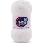 Cotton Candy Cotton Yarn (100 gram) - White