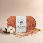 Wonder Yarn ,  Supersoft Hand Knitting Wool Ball,(1 Ball/100 Gram Each) Ball Suitable For Craft,Crochet,Amigurumi,Garments,Flowers And Hobby Projects,2 Fine , Shade - Clay Brown