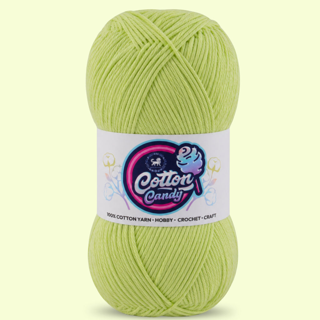 Cotton Candy Cotton Yarn (100 gram) - Parrot Green