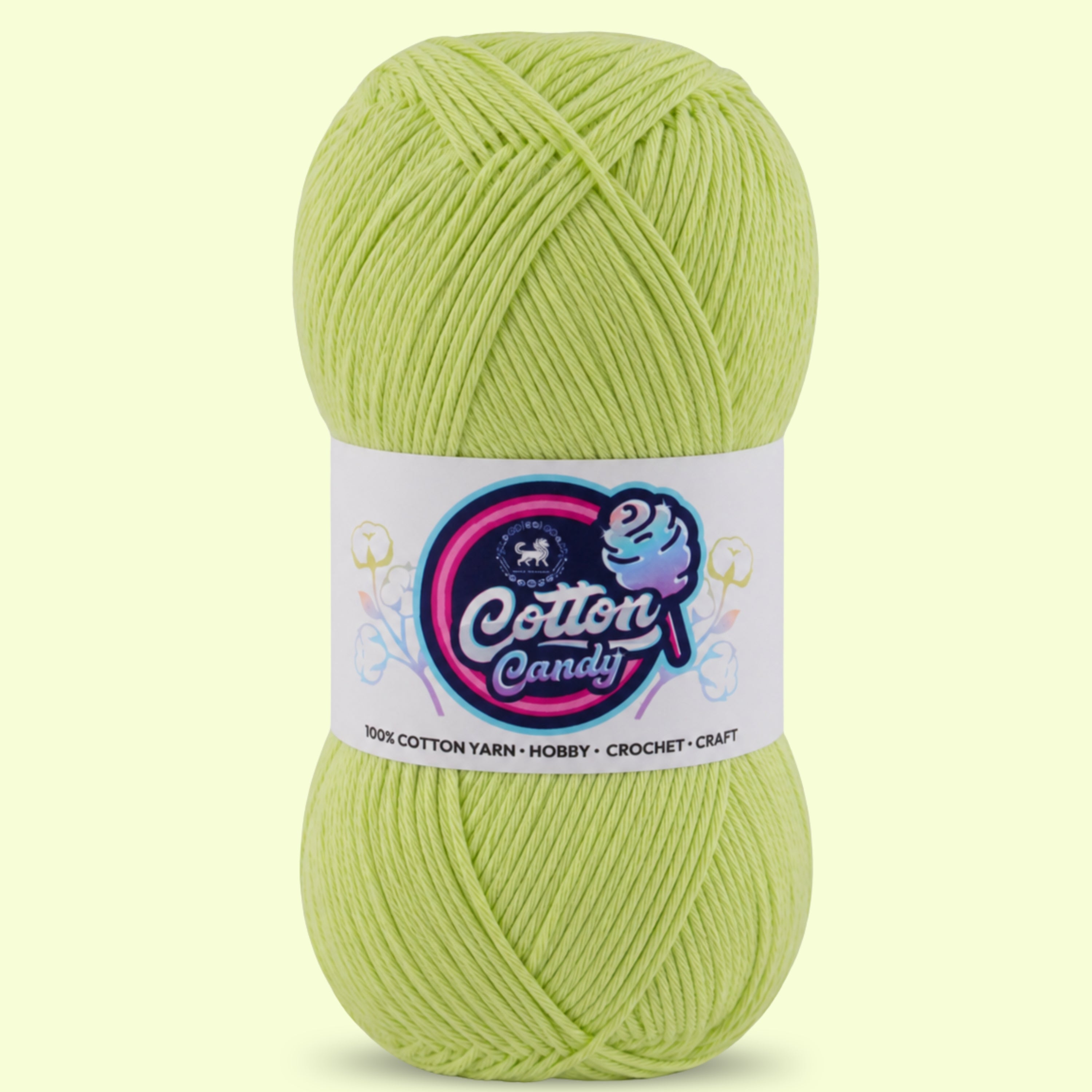 Cotton Candy Cotton Yarn (100 gram) - Parrot Green