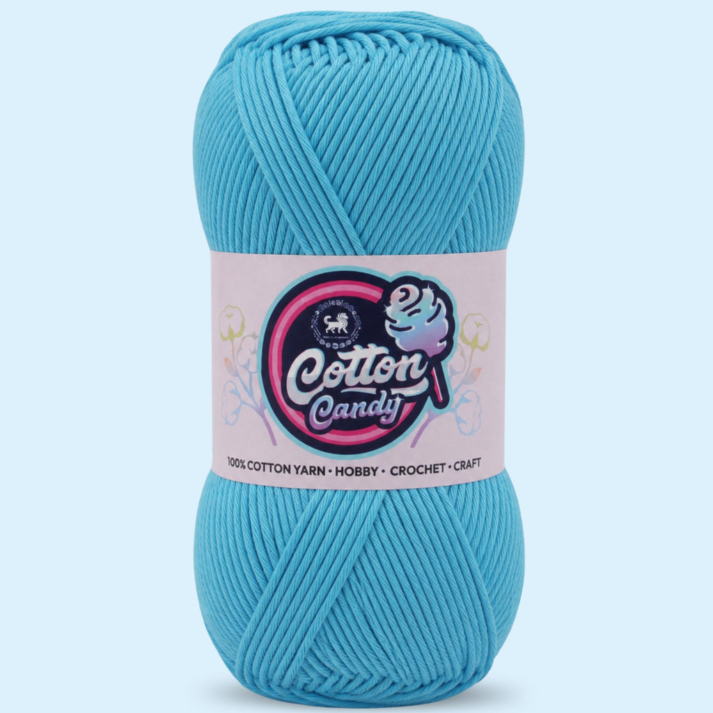 Cotton Candy Cotton Yarn (100 gram) - Sky Blue