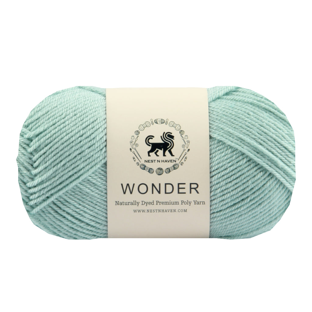 NESTNHAVEN,Wonder,Poly Yarn Supersoft Hand Knitting Wool Ball,(1 Ball/100 Gram Each) Ball Suitable For Craft,Crochet,Amigurumi,Garments,Flowers And Hobby Projects,2 Fine , Shade - Turquoise