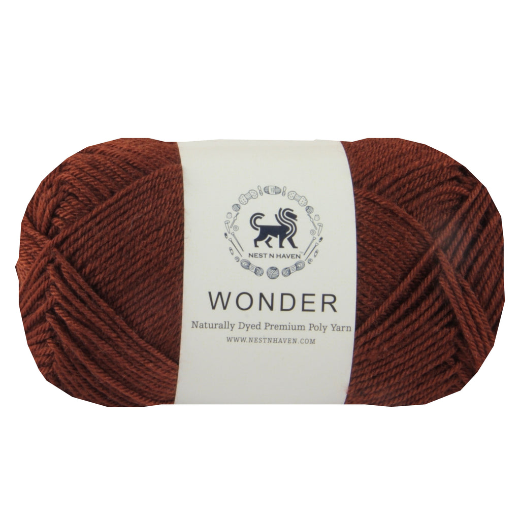 Wonder ,  Yarn Supersoft Hand Knitting Wool Ball,(1 Ball/100 Gram Each) Ball Suitable For Craft,Crochet,Amigurumi,Garments,Flowers And Hobby Projects,2 Fine , Shade - Brown