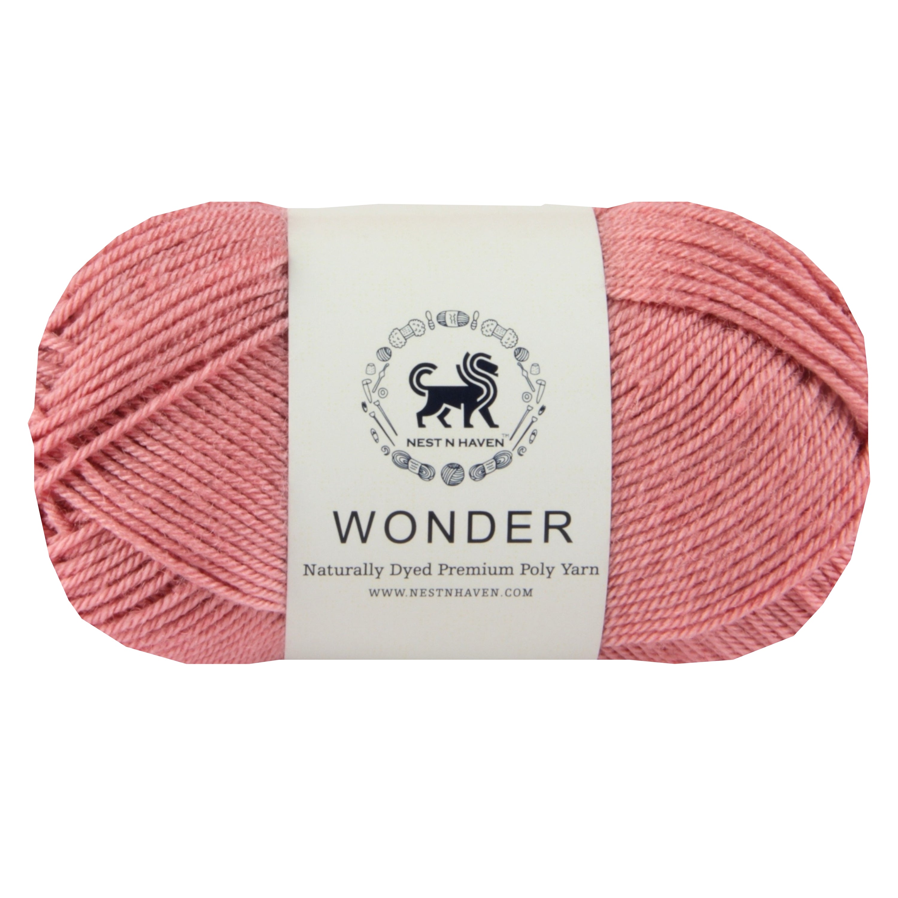 NESTNHAVEN,Wonder,Poly Yarn Supersoft Hand Knitting Wool Ball,(1 Ball/100 Gram Each) Ball Suitable For Craft,Crochet,Amigurumi,Garments,Flowers And Hobby Projects,2 Fine , Shade - Rose Pink