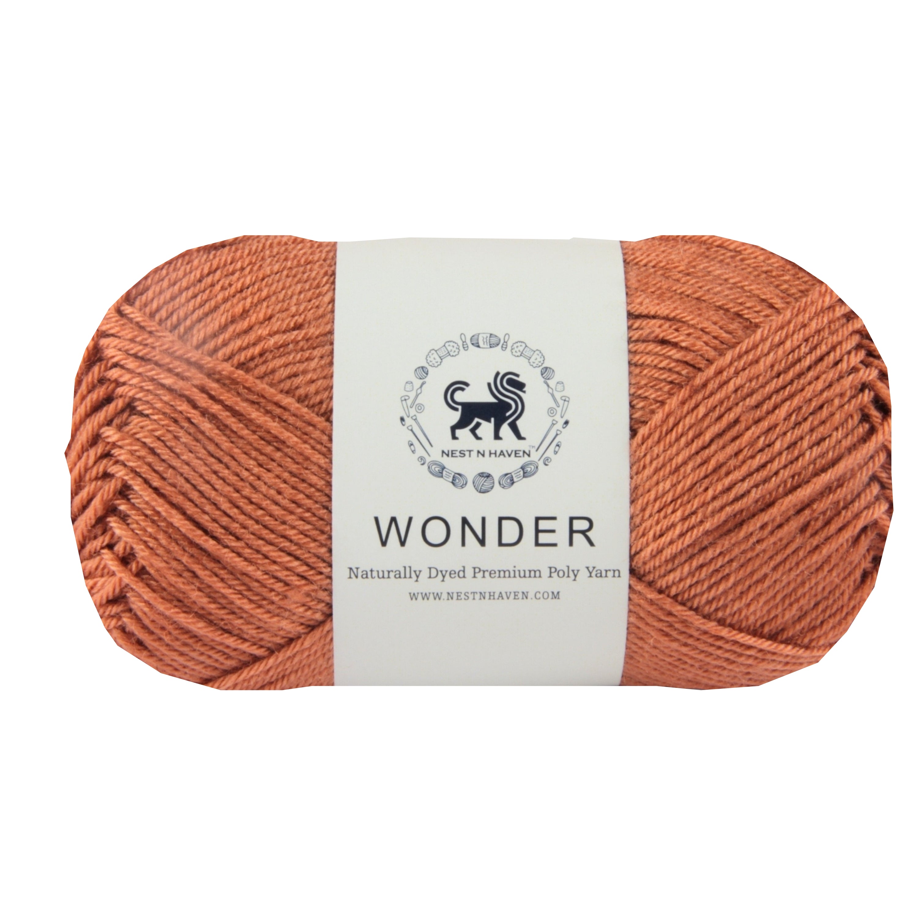 Wonder Yarn ,  Supersoft Hand Knitting Wool Ball,(1 Ball/100 Gram Each) Ball Suitable For Craft,Crochet,Amigurumi,Garments,Flowers And Hobby Projects,2 Fine , Shade - Clay Brown
