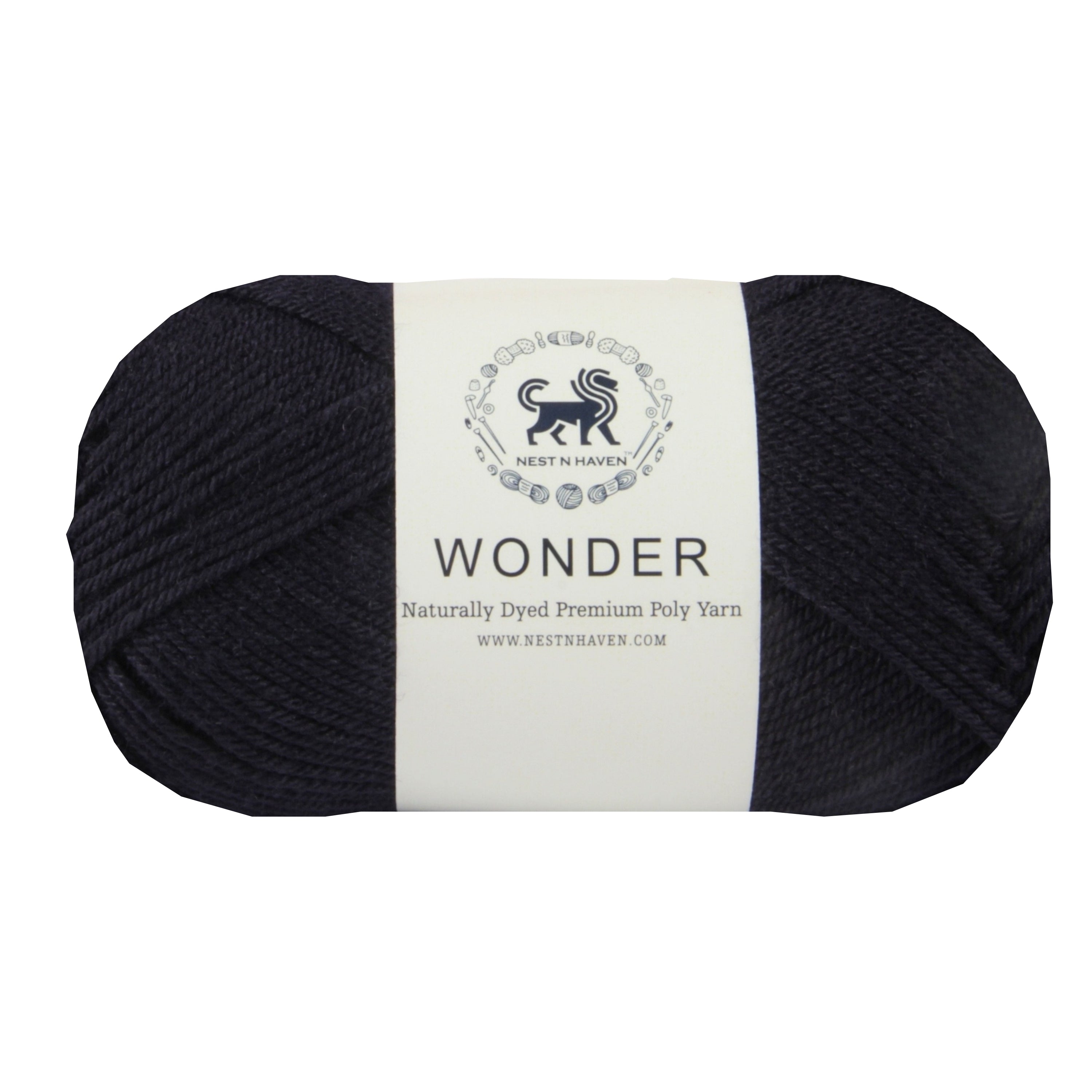 Wonder ,  Yarn Supersoft Hand Knitting Wool Ball,(1 Ball/100 Gram Each) Ball Suitable For Craft,Crochet,Amigurumi,Garments,Flowers And Hobby Projects,2 Fine , Shade - Black