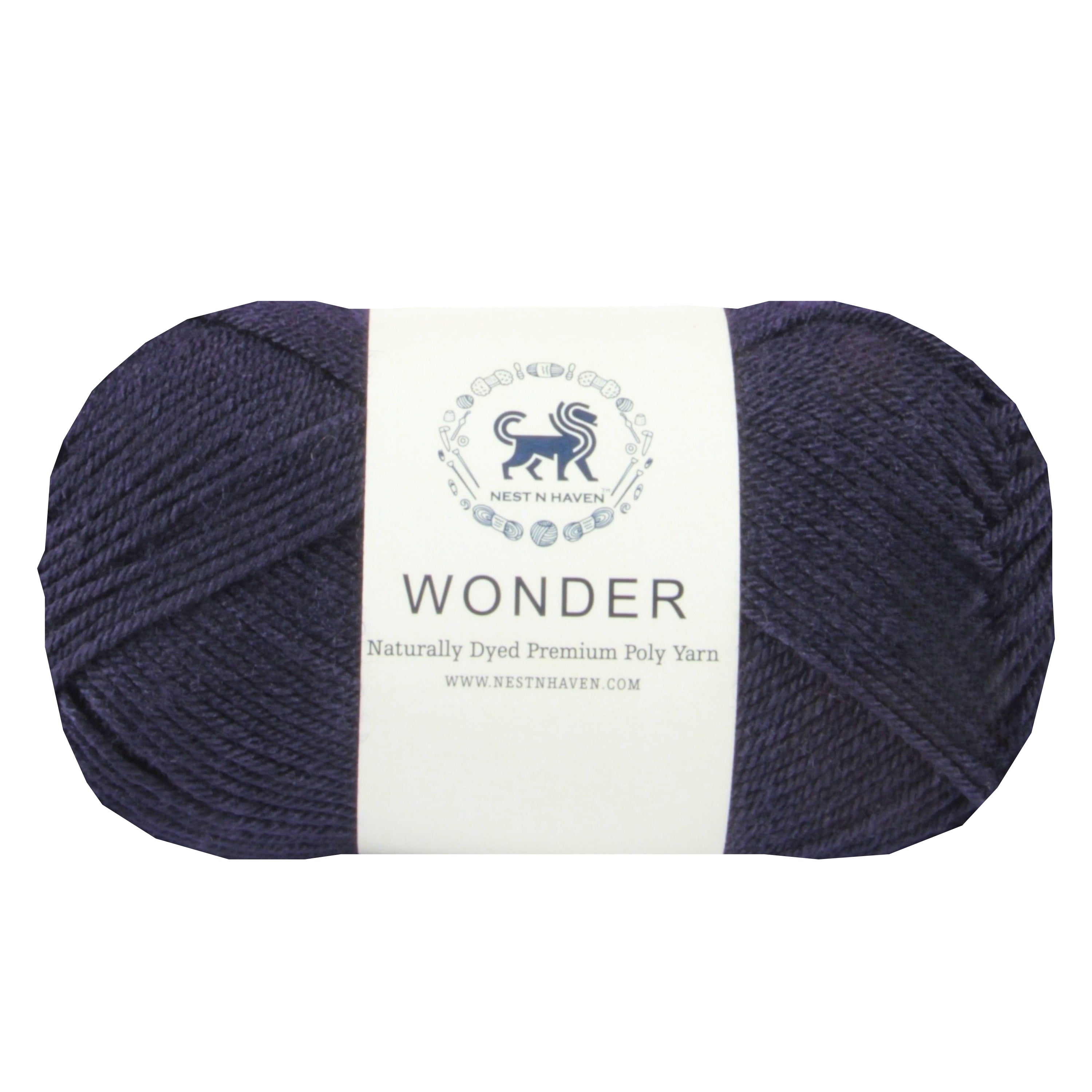 NESTNHAVEN,Wonder,Poly Yarn Supersoft Hand Knitting Wool Ball,(1 Ball/100 Gram Each) Ball Suitable For Craft,Crochet,Amigurumi,Garments,Flowers And Hobby Projects,2 Fine , Shade - Dark Denim Blue