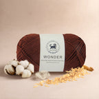 Wonder ,  Yarn Supersoft Hand Knitting Wool Ball,(1 Ball/100 Gram Each) Ball Suitable For Craft,Crochet,Amigurumi,Garments,Flowers And Hobby Projects,2 Fine , Shade - Brown