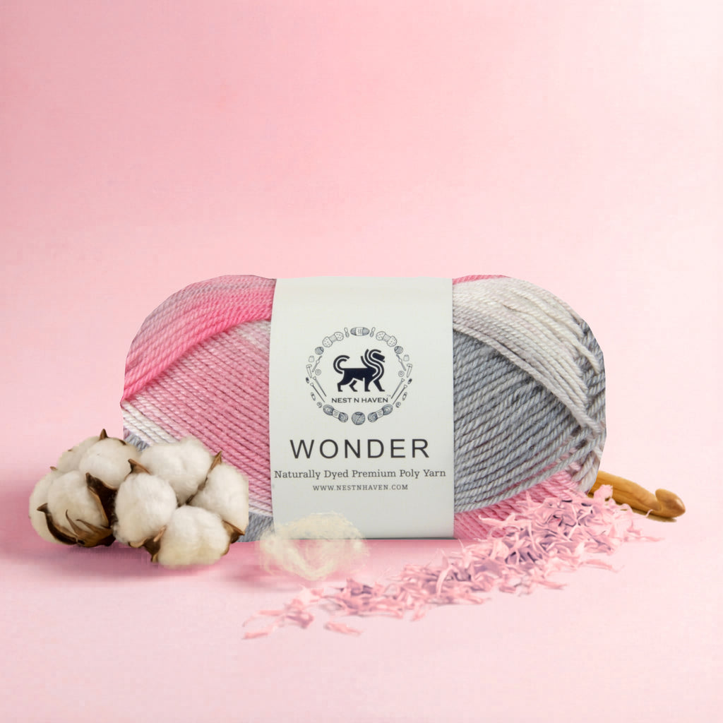 Wonder ,  Yarn Supersoft Hand Knitting Wool Ball,(1 Ball/100 Gram Each) Ball Suitable For Craft,Crochet,Amigurumi,Garments,Flowers And Hobby Projects,2 Fine , Shade - Multicolor 4