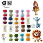NESTNHAVEN , CrochetCraft , yarn kit , Pack of 18 + 1 Wool balls ( 1 ball / 20 Grams) , 380 grams (aprox) , Ultra Premium Luxury wool Yarn in vibrant colors for Crochet, Amigurumi, Embroidery, Toys, Garments, Flowers  (Set 2 Dark)