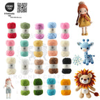 NESTNHAVEN , CrochetCraft , yarn kit , Pack of 18 + 1 Wool balls ( 1 ball / 20 Grams) , 380 grams (aprox) , for Crochet, Amigurumi, Toys, Garments, Flowers ( Light)