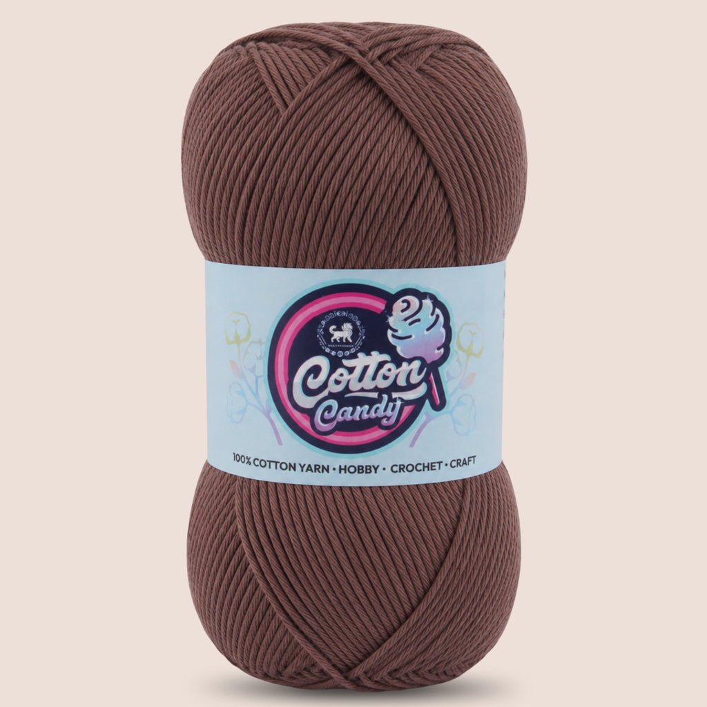 Cotton Candy Cotton Yarn (100 gram) - Dark Brown