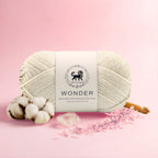NESTNHAVEN,Wonder,Poly Yarn Supersoft Hand Knitting Wool Ball,(1 Ball/100 Gram Each) Ball Suitable For Craft,Crochet,Amigurumi,Garments,Flowers And Hobby Projects,2 Fine , Shade - Off White