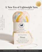 Fleure Yarn SE  – Lightweight Knitting & Crochet acrylic Yarn , 100 grams  | Nest-N Haven | Shade - Lemon Confetti