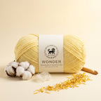 NESTNHAVEN,Wonder,Poly Yarn Supersoft Hand Knitting Wool Ball,(1 Ball/100 Gram Each) Ball Suitable For Craft,Crochet,Amigurumi,Garments,Flowers And Hobby Projects,2 Fine , Shade - Lemon Yellow
