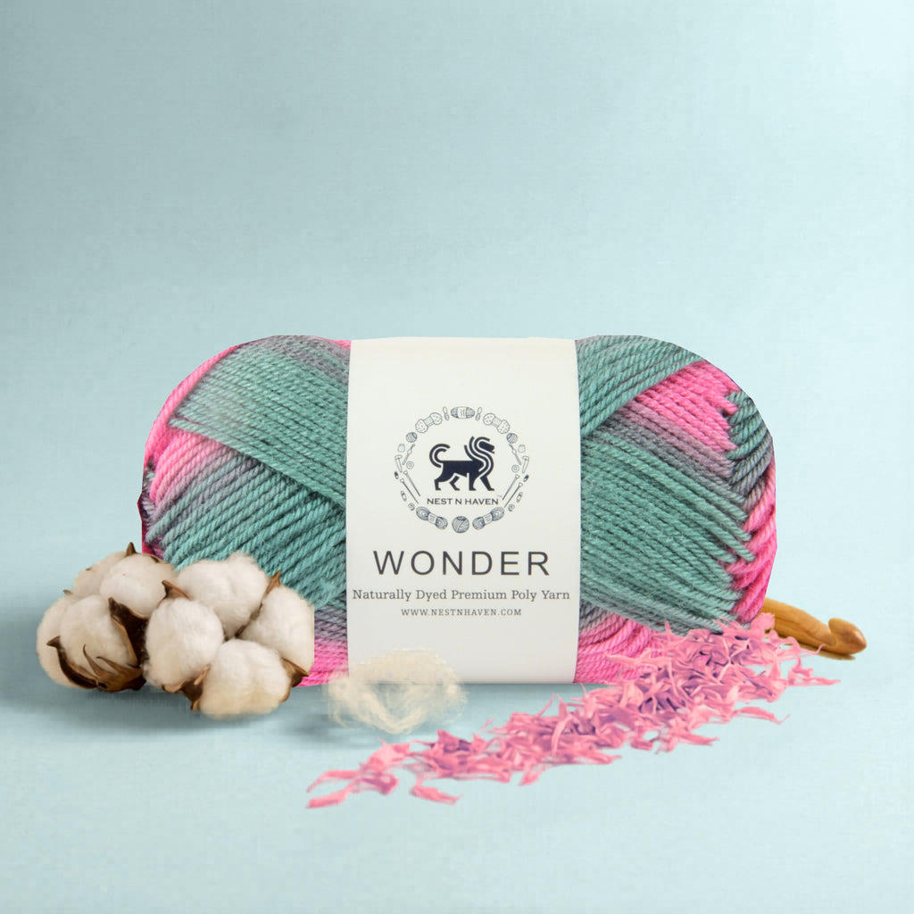Wonder ,  Yarn Supersoft Hand Knitting Wool Ball,(1 Ball/100 Gram Each) Ball Suitable For Craft,Crochet,Amigurumi,Garments,Flowers And Hobby Projects,2 Fine , Shade - Multicolor 5