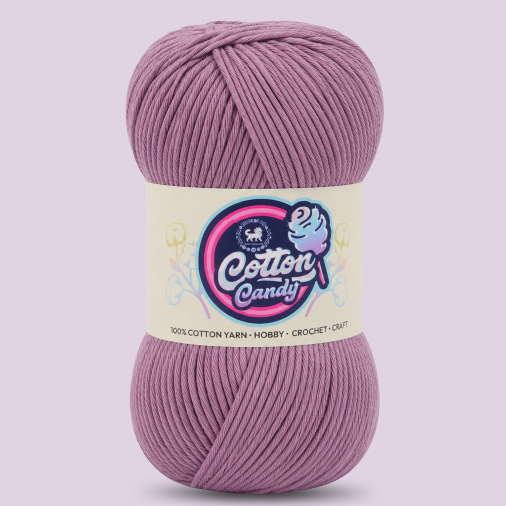 Cotton Candy Cotton Yarn (100 gram) - Deep Purple