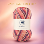 Fleure Yarn SE  – Lightweight Knitting & Crochet acrylic Yarn , 100 grams  | Nest-N Haven | Shade - Berry Sundae