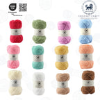NESTNHAVEN , CrochetCraft , yarn kit , Pack of 12 Wool balls ( 1 ball / 20 Grams) , 240 grams (aprox) , Ultra Premium Luxury wool Yarn in vibrant colors for Crochet, Amigurumi, Embroidery, Toys, Garments, Flowers  (Bright set)