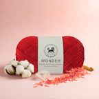 NESTNHAVEN,Wonder,Poly Yarn Supersoft Hand Knitting Wool Ball,(1 Ball/100 Gram Each) Ball Suitable For Craft,Crochet,Amigurumi,Garments,Flowers And Hobby Projects,2 Fine , Shade - Red