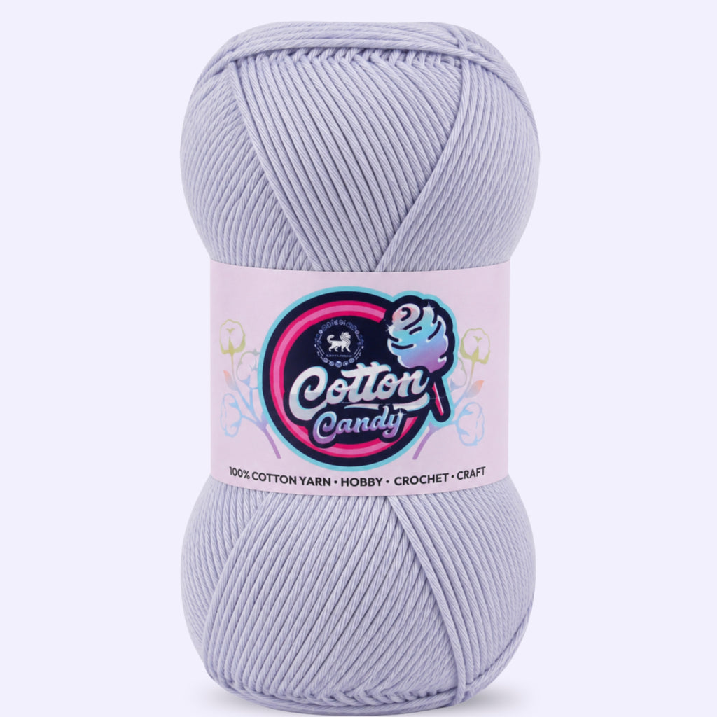 Cotton Candy Cotton Yarn (100 gram) - Light Gray