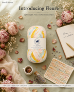 Fleure Yarn SE  – Lightweight Knitting & Crochet acrylic Yarn , 100 grams  | Nest-N Haven | Shade - Lemon Confetti