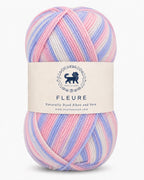 Fleure Yarn – Lightweight Knitting & Crochet acrylic Yarn , 100 grams  | Nest-N Haven | Shade - cotton candy