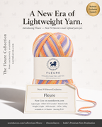 Fleure Yarn  – Lightweight Knitting & Crochet acrylic Yarn , 100 grams  | Nest-N Haven | Shade - Sunrise Sundae