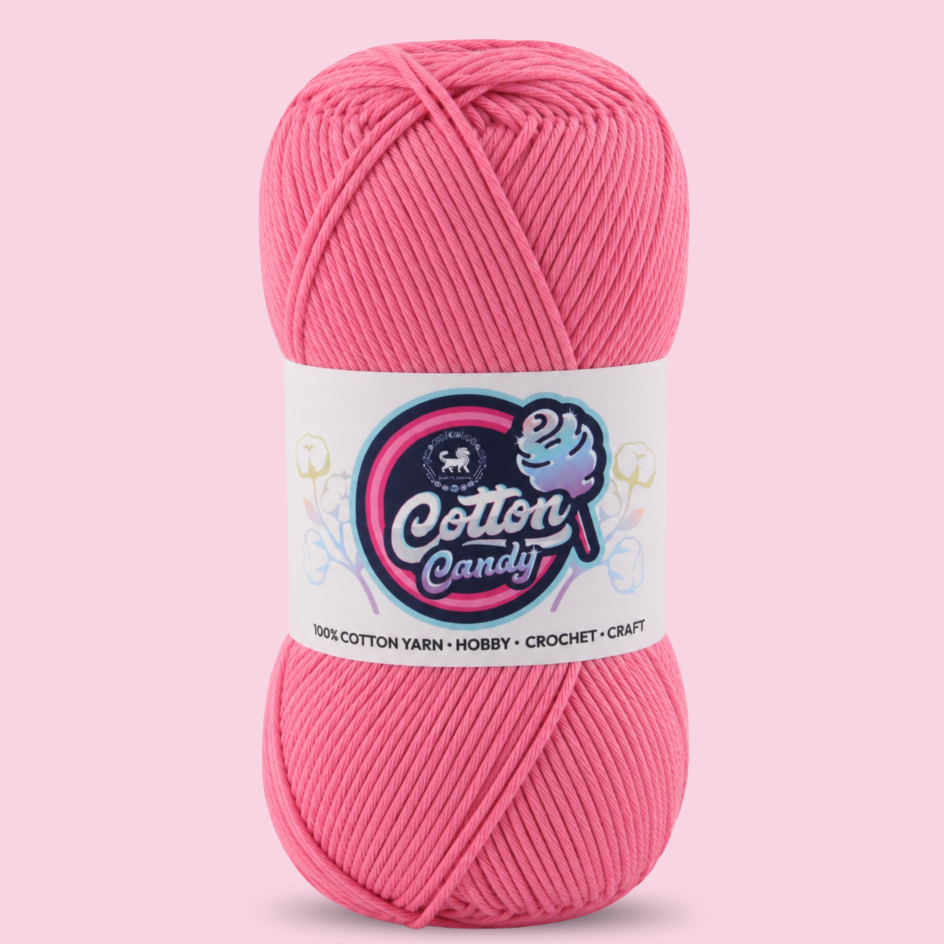 Cotton Candy Cotton Yarn (100 gram) - Pink