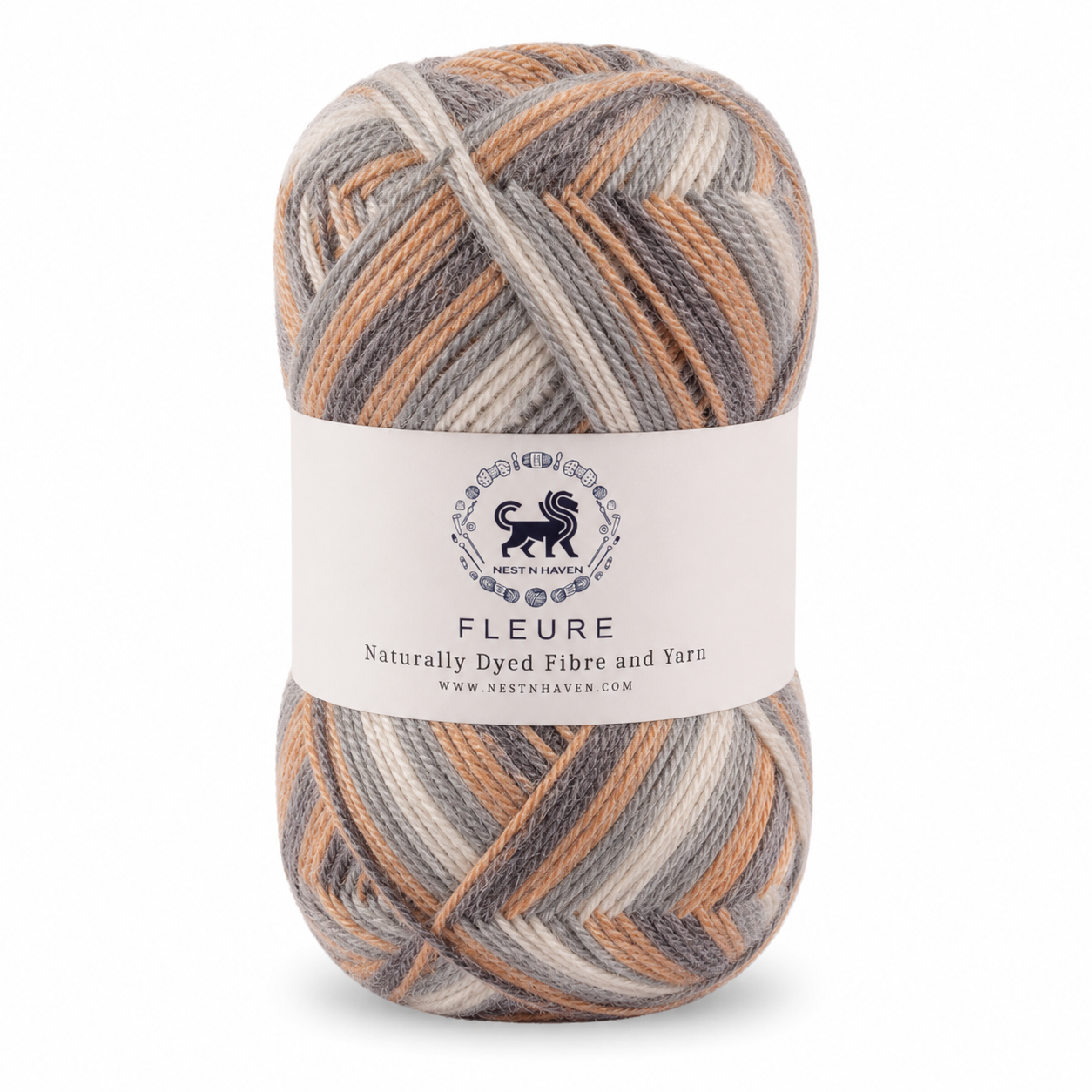 Fleure Yarn – Lightweight Knitting & Crochet acrylic Yarn , 100 grams  | Nest-N Haven | Shade - Chocochip