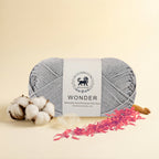 NESTNHAVEN,Wonder,Poly Yarn Supersoft Hand Knitting Wool Ball,(1 Ball/100 Gram Each) Ball Suitable For Craft,Crochet,Amigurumi,Garments,Flowers And Hobby Projects,2 Fine , Shade - Grey