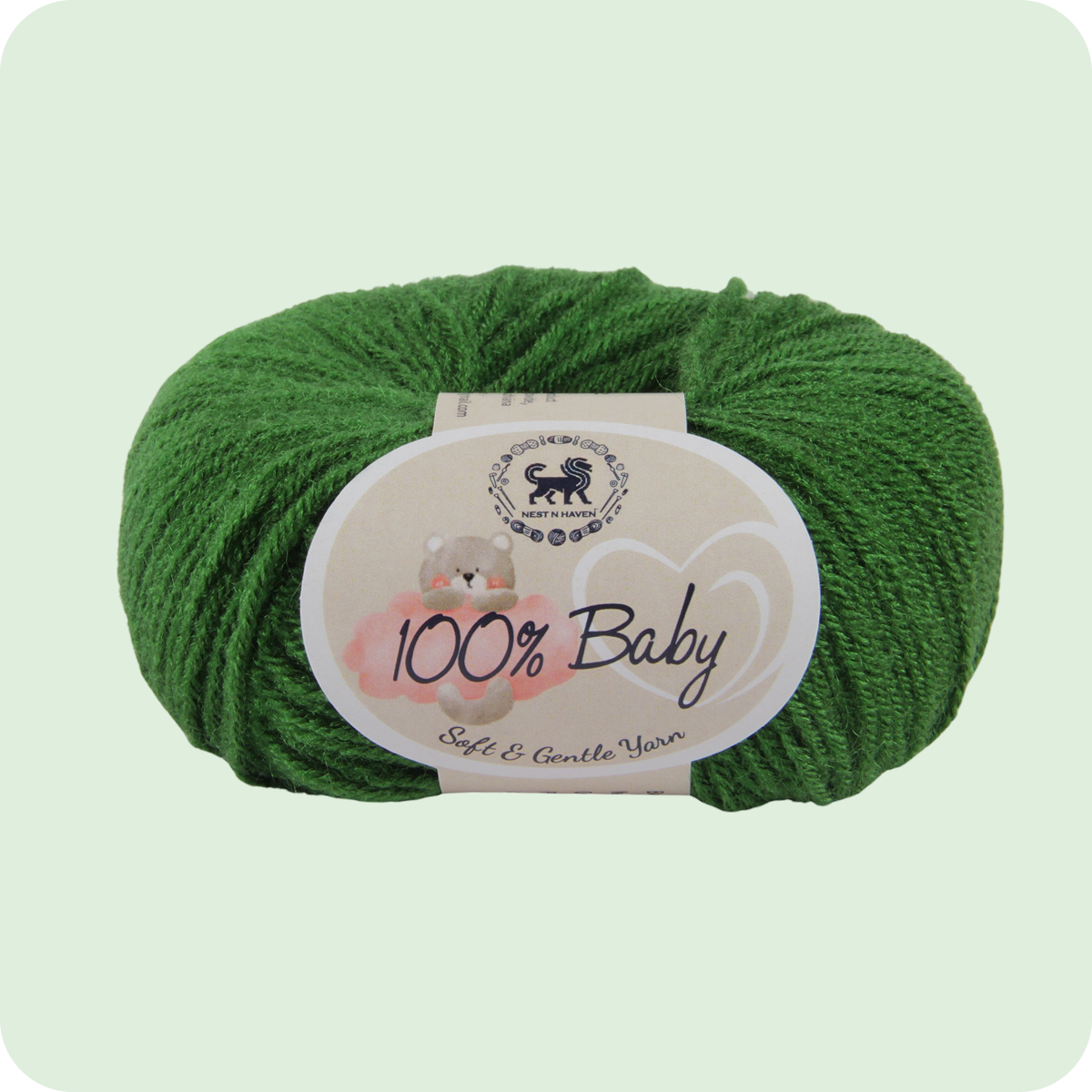 Baby  Yarn  pack of 6 (25gms x 6) 150 gram -  Bottle Green