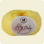 Baby  Yarn  pack of 6 (25gms x 6) 150 gram -  Bright Yellow