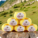 Baby  Yarn  pack of 6 (25gms x 6) 150 gram -  Bright Yellow