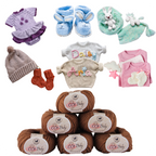 Baby  Yarn  pack of 6 (25gms x 6) 150 gram -  Brown