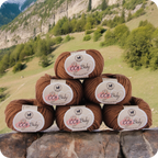 Baby  Yarn  pack of 6 (25gms x 6) 150 gram -  Brown