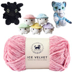 Ice Velvet Yarn, Chenille Supersoft Hand Knitting yarn Ball: (100 Gram) Baby Pink