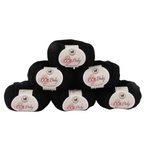 Baby  Yarn  pack of 6 (25gms x 6) 150 gram - Black