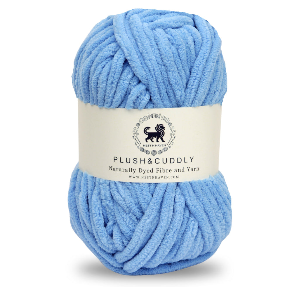 Plush and Cuddly Yarn (100 gram) - Blue