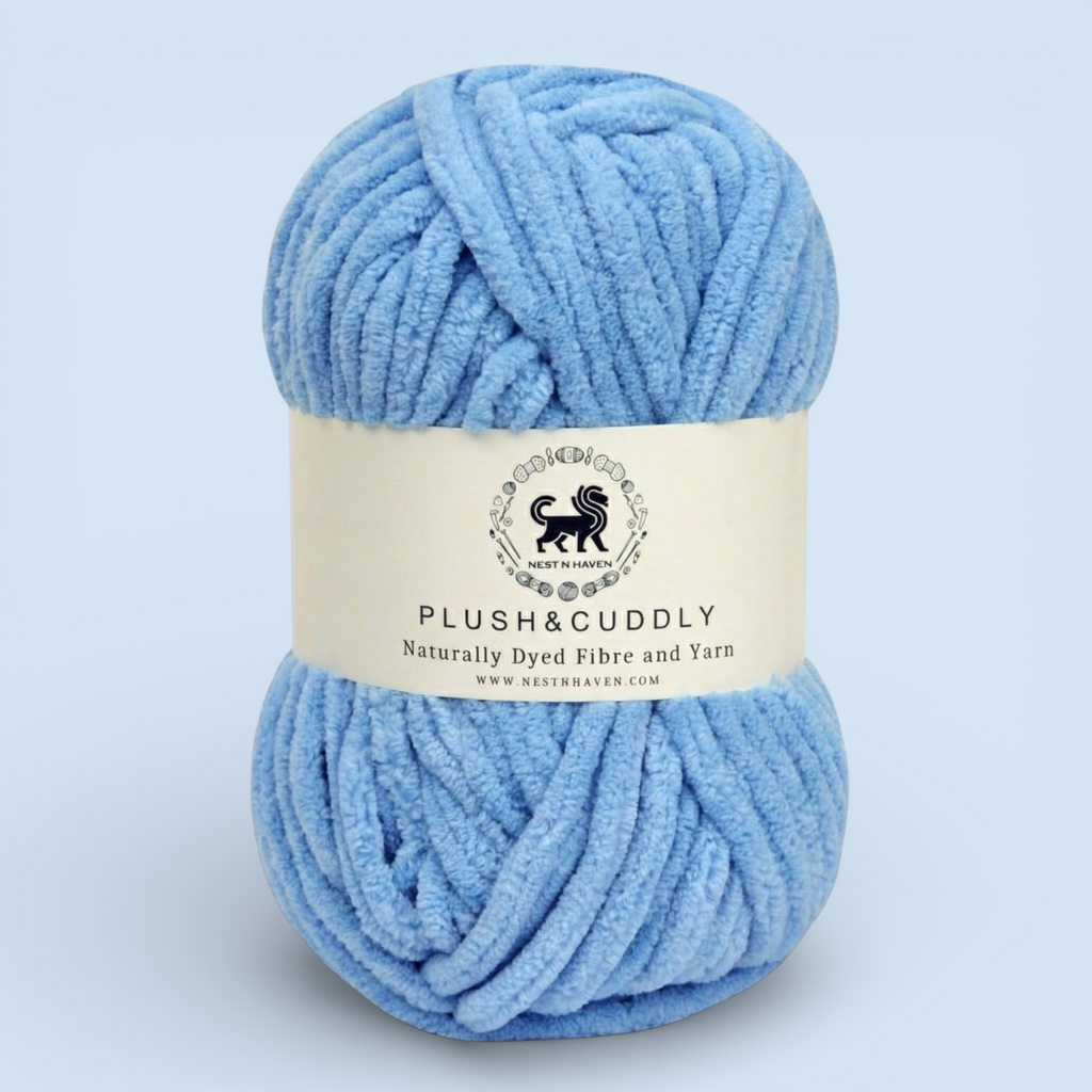 Plush and Cuddly Yarn (100 gram) - Blue