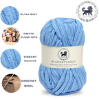 Plush and Cuddly Yarn (100 gram) - Blue