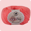 Baby  Yarn  pack of 6 (25gms x 6) 150 gram -  Coral