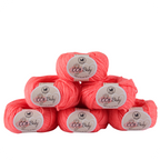 Baby  Yarn  pack of 6 (25gms x 6) 150 gram - Coral