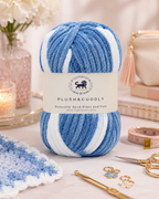 Plush & Cuddly Yarn – Super Soft Knitting  Multi Colour Yarn Ball Suitable for Craft, Babywear, Baby Blankets, 5 Bulky | Nest-N Haven| Shade no- 8