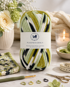 Plush & Cuddly Yarn – Super Soft Knitting  Multi Colour Yarn Ball Suitable for Craft, Babywear, Baby Blankets, 5 Bulky | Nest-N Haven| Shade no- 22