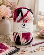 Plush & Cuddly Yarn – Super Soft Knitting  Multi Colour Yarn Ball Suitable for Craft, Babywear, Baby Blankets, 5 Bulky | Nest-N Haven| Shade no- 23