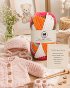 Plush & Cuddly Yarn – Super Soft Knitting  Multi Colour Yarn Ball Suitable for Craft, Babywear, Baby Blankets, 5 Bulky | Nest-N Haven| Shade no- 20