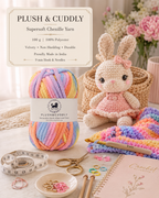 Plush & Cuddly Yarn – Super Soft Knitting  Multi Colour Yarn Ball Suitable for Craft, Babywear, Baby Blankets, 5 Bulky | Nest-N Haven| Shade no- 18